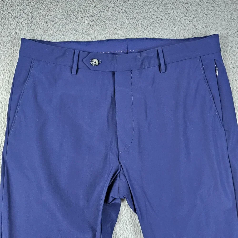 Zanella Active Pants Mens 33x29* Blue Golf Casual Stretch Performance Flex